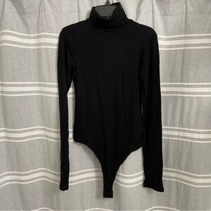 OLIVACEAOUS / Black Long Sleeve Turtleneck Body Suit